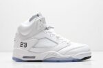 Retro Air Jordan 5 White Metallic Men's