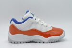 Air Jordan 11 White Orange Blue Low Kids