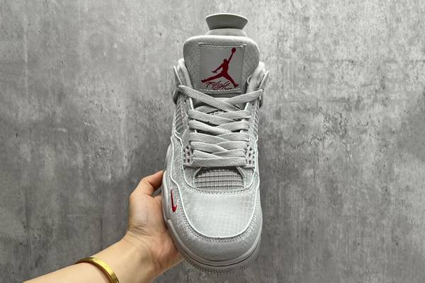 Nigel Sylvester x Air Jordan 4 Grey Mamba Red--- (3)