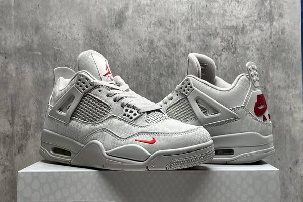 Nigel Sylvester x Air Jordan 4 Grey Mamba Red--- (4)