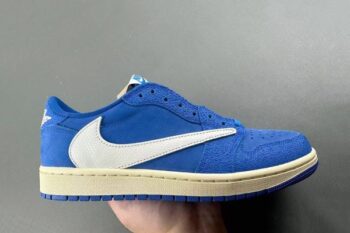 Travis Scott x Air Jordan 1 Low Blue White Men's