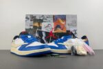 Travis Scott x Air Jordan 1 Low White Blue Red