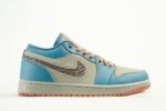 Air Jordan 1 SE Meter Grey Jade Pink Low Men's