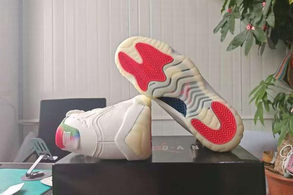 Air Jordan 11 Beige Green Red--- (5)