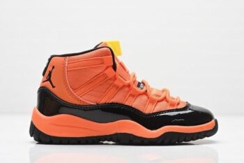 Retro Air Jordan 11 Orange Black Kids