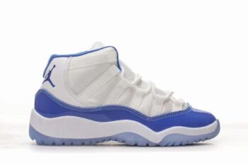 Retro Air Jordan 11 White Blue Kids