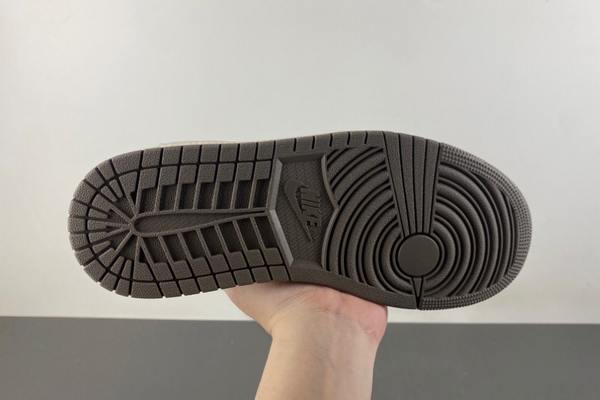 Travis Scott x Air Jordan 1 Black Grey White--- (6)