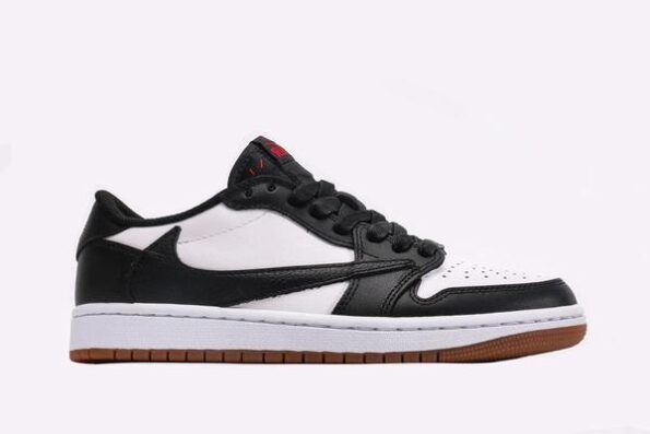 Travis Scott x Air Jordan 1 Low White Black Brown Red Men's