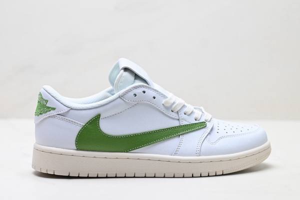 Travis Scott x Jordan Air Jordan 1 Low White Green Men's Travis Scott x Jordan Air Jordan 1 Low White Green Men's