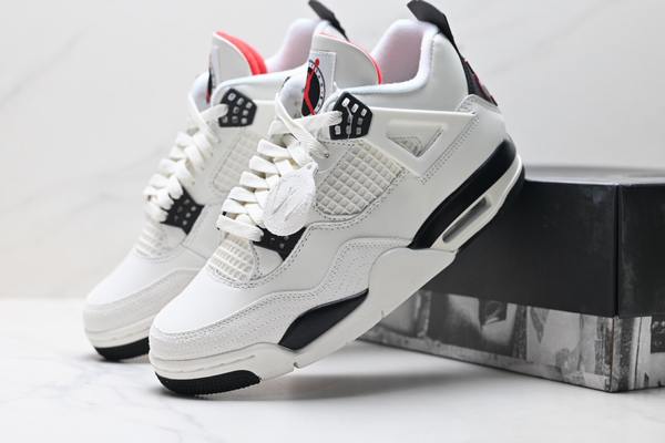 Air Jordan 4 Flight UB Sail Black-University Red--- (5)