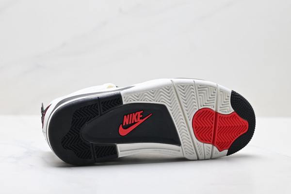 Air Jordan 4 Flight UB Sail Black-University Red--- (7)