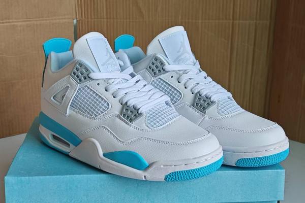 Air Jordan 4 White Ice Blue--- (3)