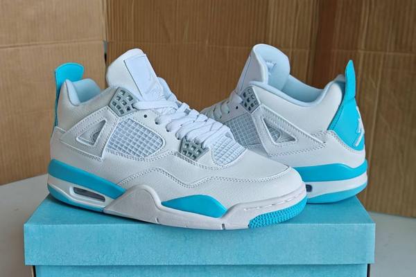 Air Jordan 4 White Ice Blue--- (4)