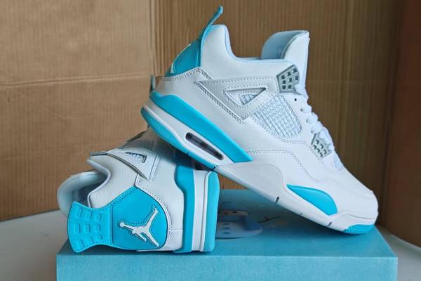 Air Jordan 4 White Ice Blue--- (5)