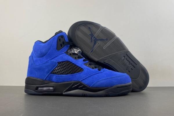 Air Jordan 5 Retro Blue Suede--- (2)