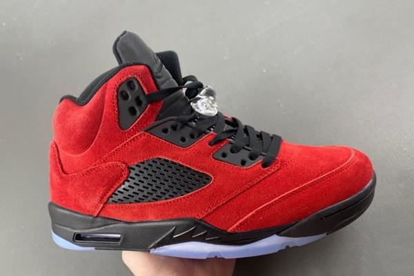 Retro Air Jordan 5 Red Suede Men's Retro Air Jordan 5 Red Suede Men's