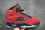 Retro Air Jordan 5 Red Suede Men's