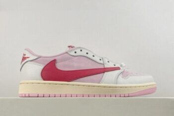 Travis Scott x Air Jordan 1 Low Shy Pink Men's