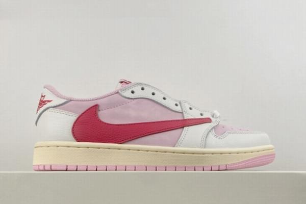 Travis Scott x Air Jordan 1 Low Shy Pink Men's Travis Scott x Air Jordan 1 Low Shy Pink Men's
