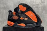 Air Jordan 4 Black Orange for cheap