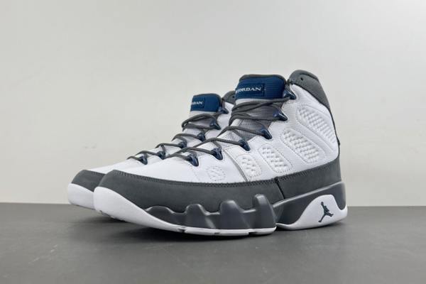 Air Jordan 9 White French Blue-Flint Grey--- (3)