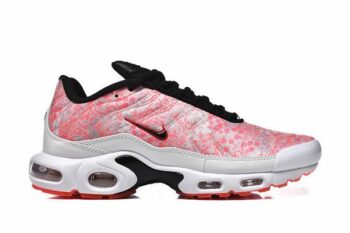 Air Max Plus TN Red Pattern Black White Men's