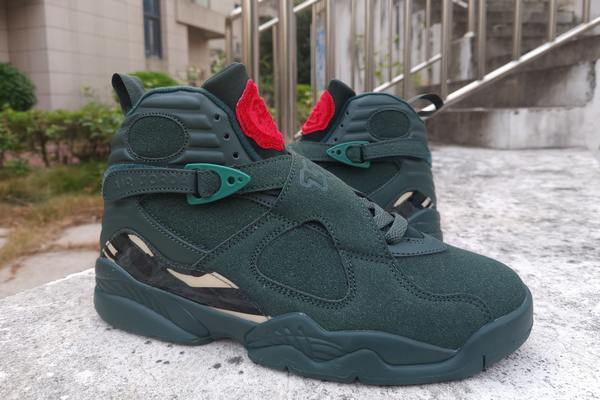 Retro Air Jordan 8 Dark Green Red--- (3)