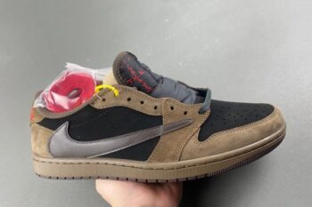 Travis Scott x Air Jordan 1 Low Mocha Coffee Men's