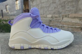 Air Jordan 10 White Purple Men's
