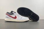Air Jordan 1 Low White Grey Red Men’s