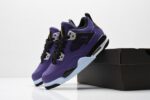 Air Jordan 4 Purple Black Kids