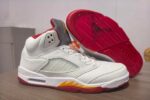 Air Jordan 5 White Red Yellow Men’s