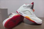 Air Jordan 5 White Red Yellow Men’s