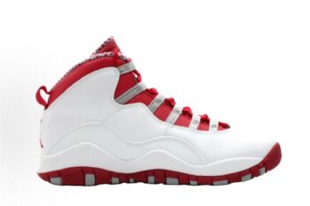 Air Jordan 10 White Red Men's