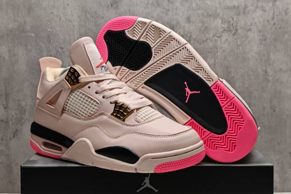 Air Jordan 4 Rose Pink Black--- (2)