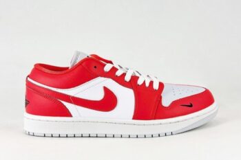 Air Jordan 1 Low White Red Men's