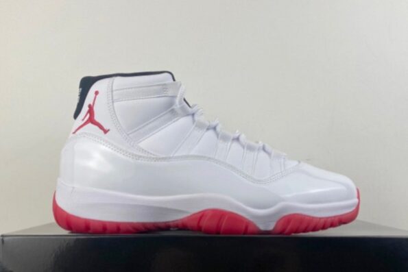 Air Jordan 11 White Red Men's