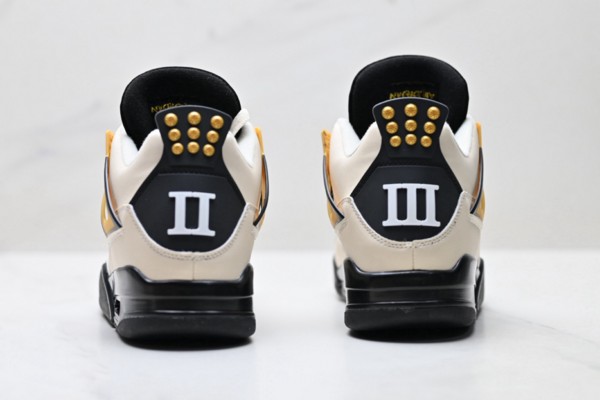 Air Jordan 4 Beige Yellow Black--- (5)