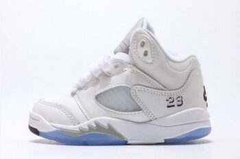 Air Jordan 5 White Metallic Kids