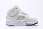 Air Jordan 5 White Metallic Kids