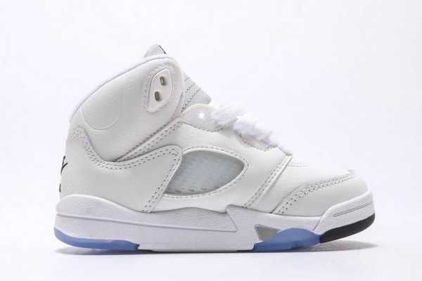 Air Jordan 5 White Metallic Kid--- (2)