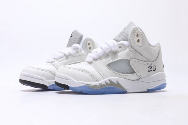 Air Jordan 5 White Metallic Kid--- (3)