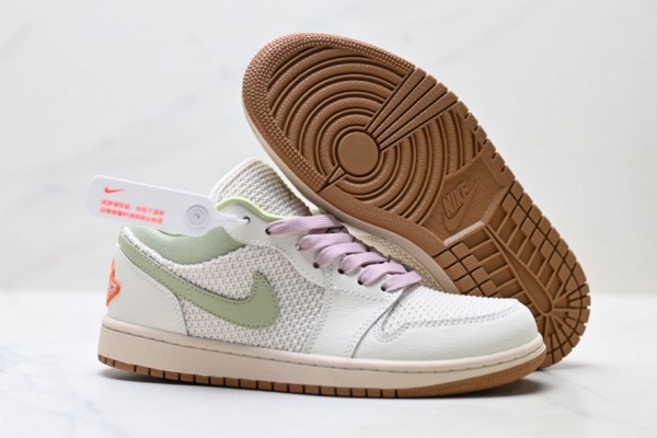 Air Jordan 1 Low Beige Green--- (3)