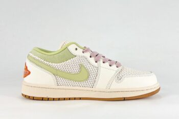 Air Jordan 1 SE Low Beige Green Men's