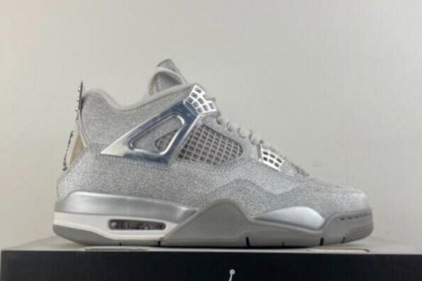 Air Jordan 4 Silver Electroplated Men's