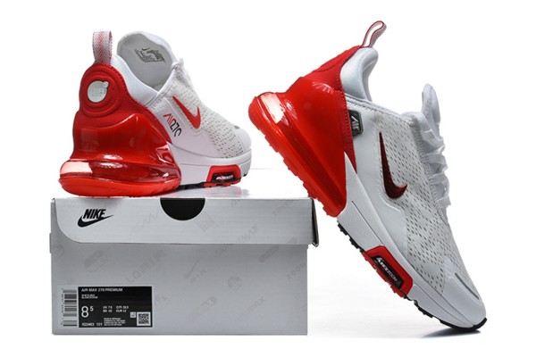 Air Max 270 White Red--- (5)