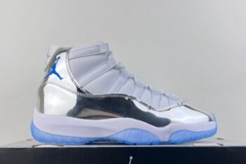 Air Jordan 11 White Silver Blue Men's