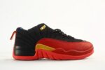 Air Jordan 12 Black Red Gold Low Men's