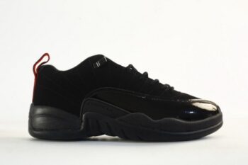 Air Jordan 12 Black Red Low Men's