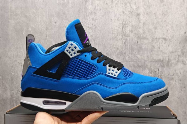 Air Jordan 4 Blue Black Purple Air Jordan 4 Blue Black Purple